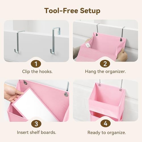 GRANNY SAYS Over the Door Organizer, 4-Shelf Behind the Door Storage - Image 7