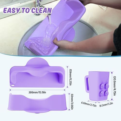 Kids Hair Washing Station, Silicone Shampoo Basin - Image 7