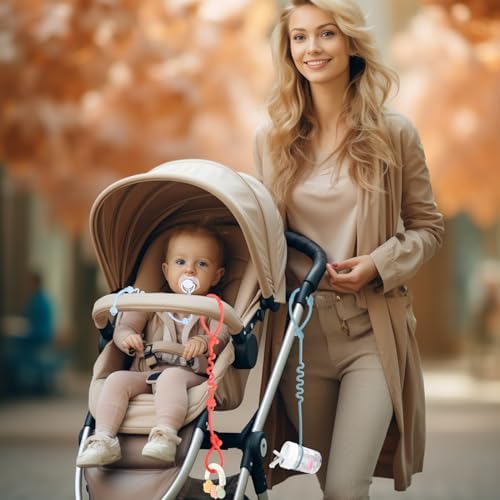 Silicone Toy Straps for Baby, Toy Safety Straps for Stroller High Chair - Image 7