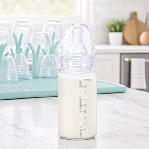 DOITOOL 15 Pcs Disposable Baby Bottles 100ml Plastic Newborn Milk Bottles - Image 7