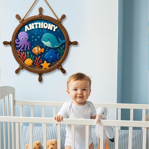 Under The Sea Name Sign for Boys and Girls Bedroom Decor – Personalized - Image 5