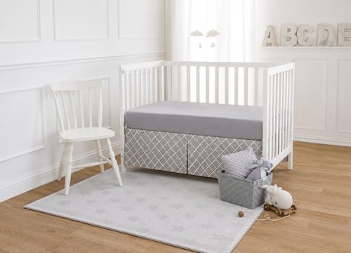 American Baby Company Cotton Fitted Crib Sheet 52x28", Ash Gray - Image 6