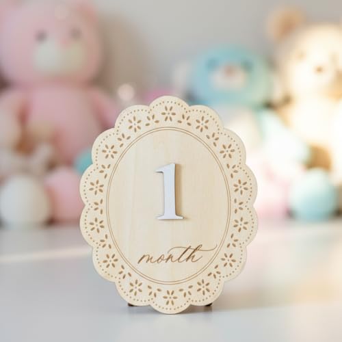 Baby Girl Monthly Milestone Signs, 1-12 Monthly Baby Milestone Girl, Newborn - Image 6