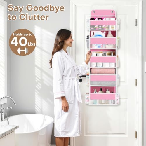 Over the Door Organizer, 5 Large Pocket Hanging Storage - Image 7