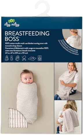 Itzy Ritzy Breastfeeding Boss Multi-Use Baby Wrap & Cover - Image 7