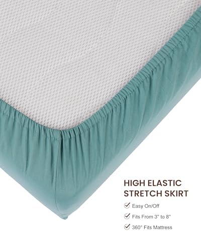 Baby Crib Sheets for Boys Girls, Toddler Bed Sheets Fitted for 52x28 Inch - Image 6