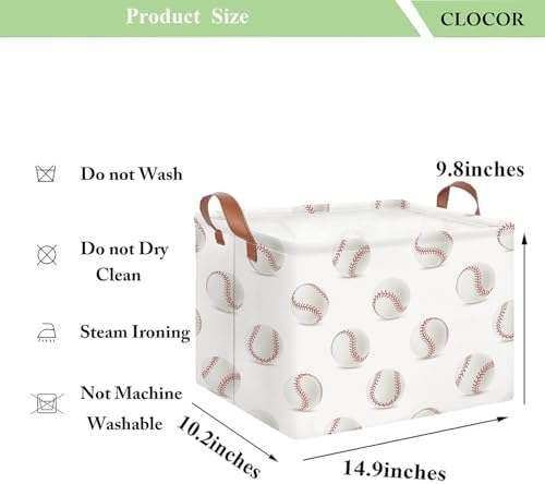 CLOCOR Rectangular Storage Basket, Collapsible Fabric Storage Container - Image 6