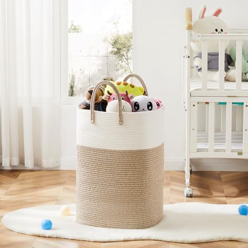 Artfeel Laundry Basket, Woven Cotton Rope Laundry Hamper, 40L Versatile Storage - Image 6