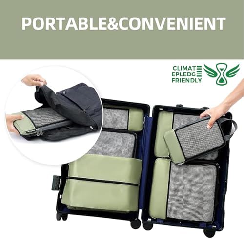 BAGAIL 4 Set/6 Set/8 Set Compression Packing Cubes Travel Accessories - Image 6