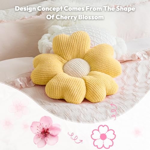 Sioloc Flower Shaped Pillow, Flower Floor Pillow, Seat Cushion, Cute Aesthetic - Image 6