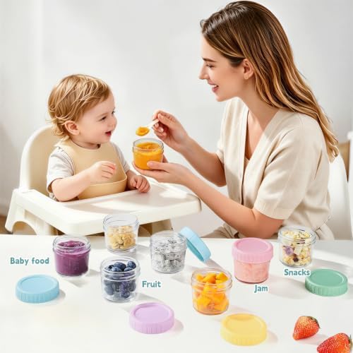 20 Pack Glass Baby Food Containers 4 Oz Glass Baby Food Jars - Image 7