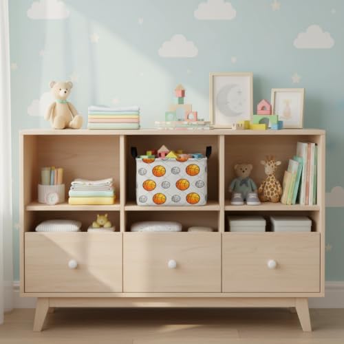 Kid Cute Nursery Storage Basket Baby Toy Clothes Storage Bin Playroom Bedroom - Image 6
