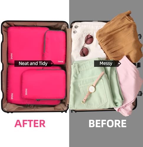 BAGAIL 4 Set/6 Set/8 Set Compression Packing Cubes Travel Accessories - Image 6