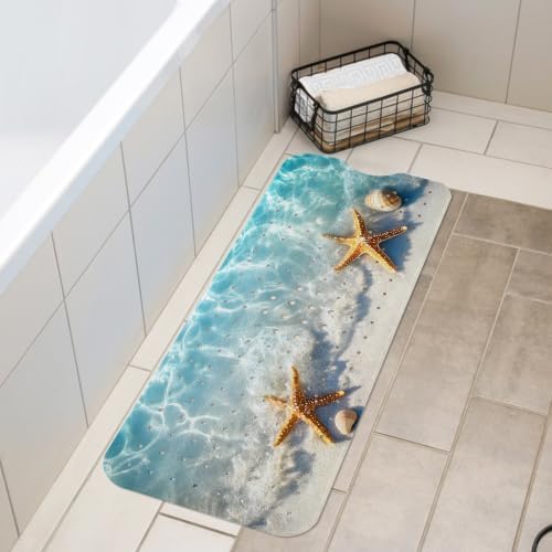 LNOND Summer Beach Bathtub Mat Non Slip, 40 X 16 Inch Tub Mat - Image 7