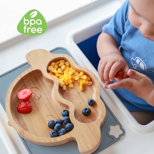 Silicone Placemat for Kid Stain-Proof Non-Slip Toddle, Reusable Portable,Heat - Image 7