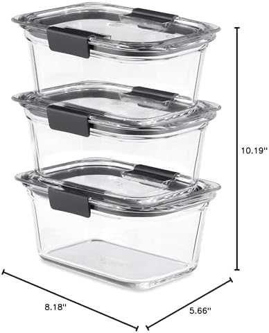 Rubbermaid Brilliance Glass Storage 4.7-Cup Food Containers - Image 6
