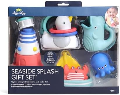 Itzy Ritzy Bathtime Gift Set, 12-Piece Baby Bath Toys, 6+ Months - Image 7