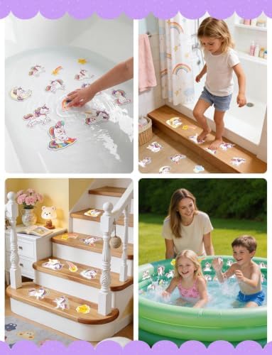 26Pcs Non Slip Bathtub Stickers, Cute Unicorn Stickers - Image 7
