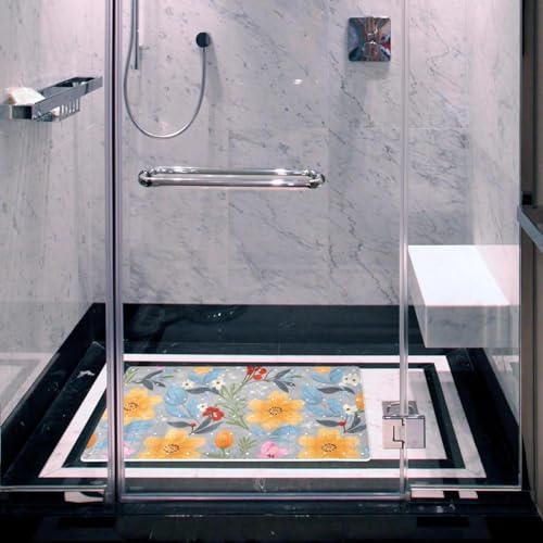 Bath Tub Shower Mat, Washable Bathtub Floor Mats, Suction Cups and Drain Holes - Image 6
