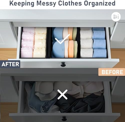 DIMJ Drawer Organizer Clothes - Image 6