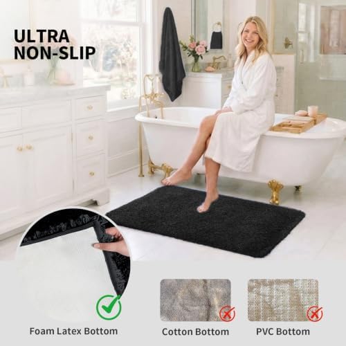 ILANGO Bathroom Rugs 60" × 24", Extra Soft Absorbent Microfiber Bath Rugs - Image 6