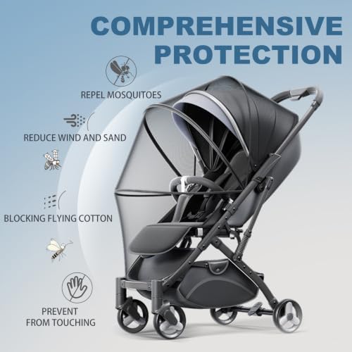 Baby Stroller Mosquito Net, Protective Foldable Mosquito Net - Image 7