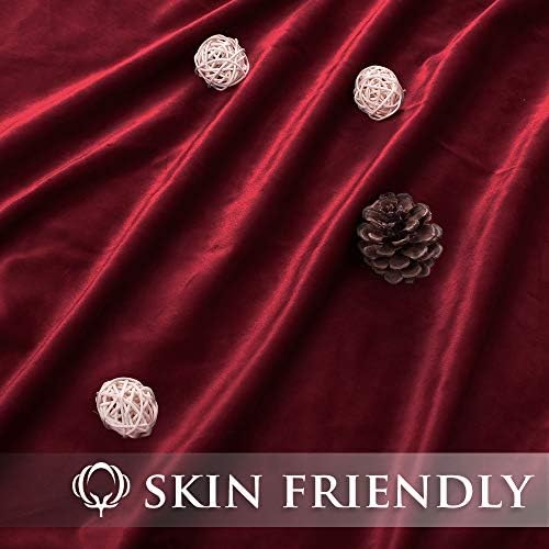 StangH Christmas Red Waterfall Velvet Curtain Valances W79 inches, 1 Panel - Image 6