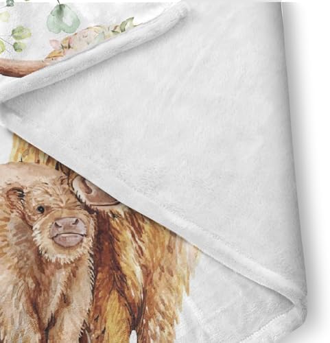 Baby Crib Bedding Set for Girls Highland Cow Design Gifts Color25 - Image 6