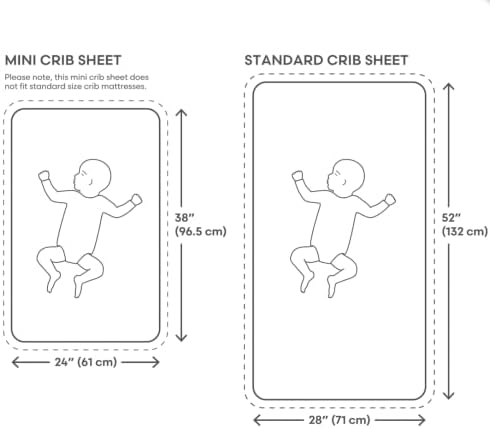 mushie Extra Soft Muslin Fitted MINI Crib Sheet | 24"x 38" - Image 6