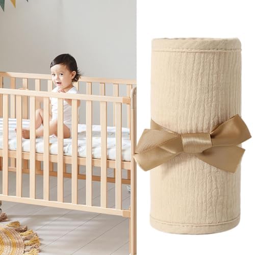 4‑Pieces Cot Rail Protector, Breathable Cotton Gauze Bed Edge Guard - Image 7