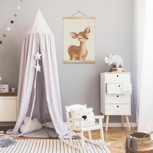 You found a duck Cute Little Deer Wall Art Decor, Nordic Woodland Animal Wall - Image 7