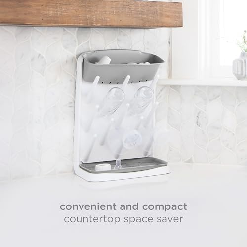 Ubbi Vertical Baby Bottle Drying Rack, Space Saving Countertop Bottle Dryer - Image 6