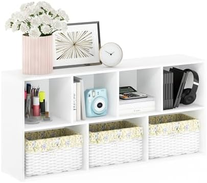 Furinno LUDER Book Shelf, 7-Cube Bookshelf, Bookcase - Image 6