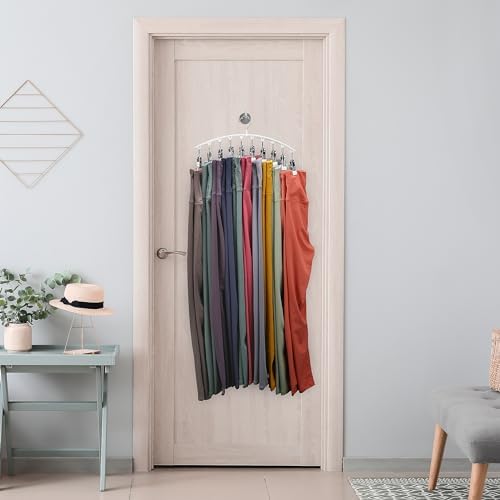 Legging Organizer for Closet, Metal Yoga Pants Hanger w/Rubber Coated 4 Pack - Image 6