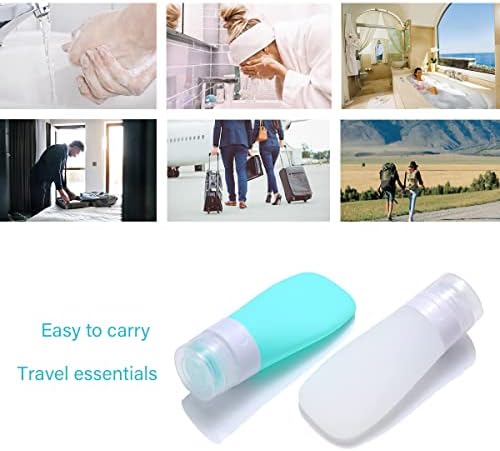 2 Pcs Silicone Travel Bottles, 2oz Leak Proof Refillable Squeeze Containers - Image 7