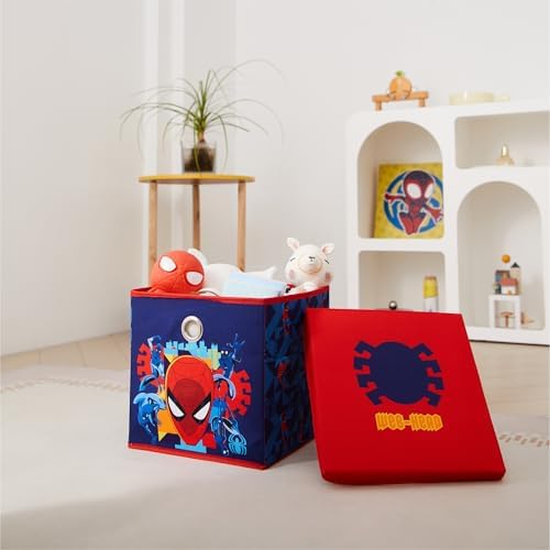 Idea Nuova Marvel Spiderman Collapsible Fabric Storage Cube, 10β Organizer Bin - Image 6