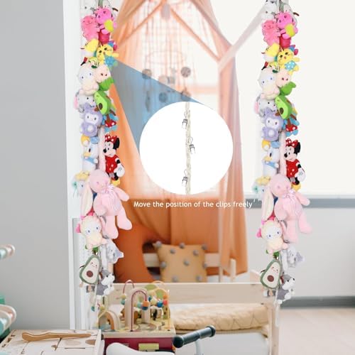2PCS Stuffed Animals Storage Chain Organizers 80" Cotton Hanging Storage Chain - Image 7