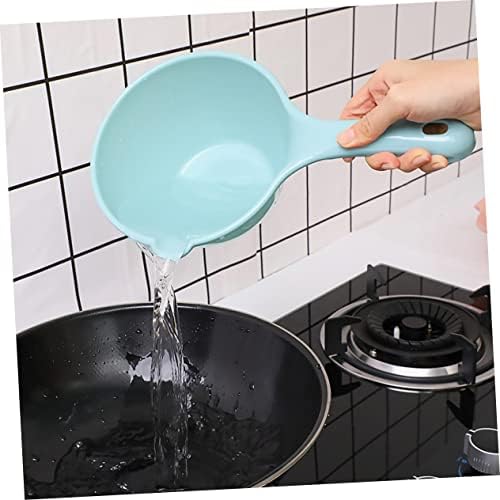 PRETYZOOM 5pcs Thick Plastic Water Ladle Bathing Scoop Long Handle Bath Cup - Image 7