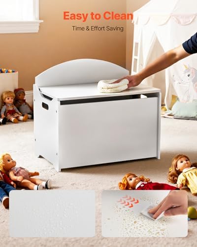 VEVOR Kids Storage Bench, Wooden Toy Box Chest - Image 7