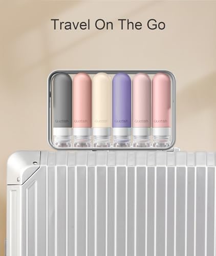 Quatish Travel Bottle for Toiletries 6 Pack, Original Patented Leakproof 3oz - Image 6