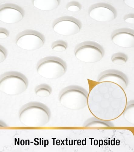 HITSLAM Bathtub Mat Non Slip, 28 x 15 Inch TPE Bath Mat - Image 6