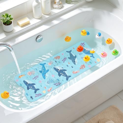 Shark Bath Mat for Tub Non Slip, Kids Bath Mat for Baby - Image 7
