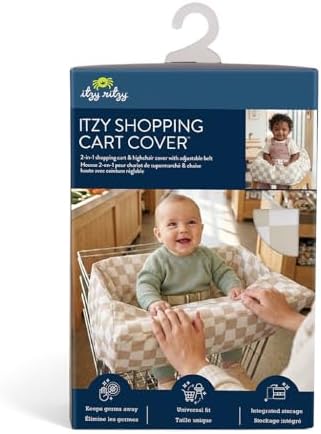 Itzy Ritzy Shopping Cart & High Chair Cover, Baby Seat Cover - Image 7