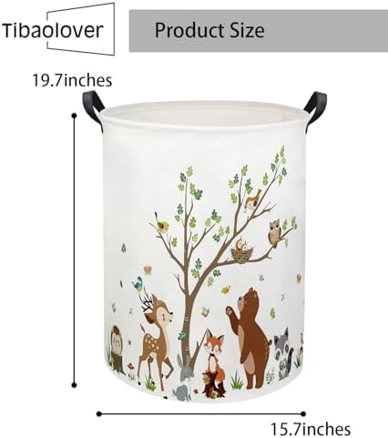 Kids Laundry Basket Baby Hamper Toy Storage Bin - Image 6
