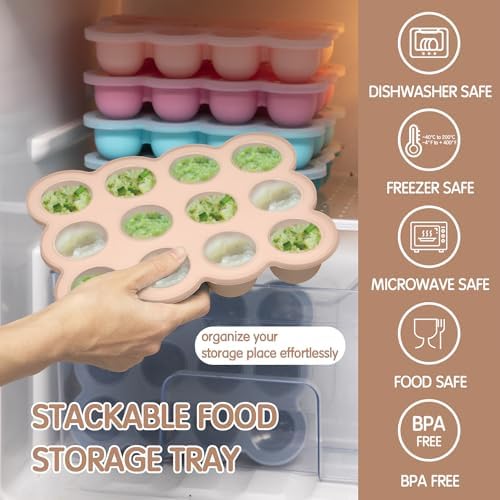 Silicone Freezer Tray with Clip-on Lid, 1.5oz x 12 Pods - Image 7