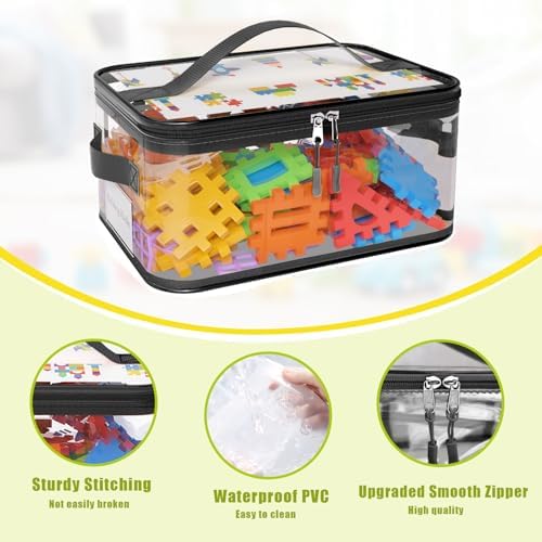 8 Pcs Large Clear Toy Storage Bags - Image 7