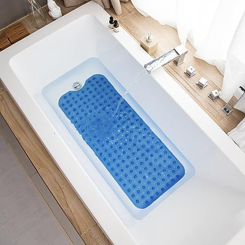 TEESHLY Bathtub Mats for Shower Tub, Extra Long Non-Slip 39 x 16 Inch Bath Mat - Image 6