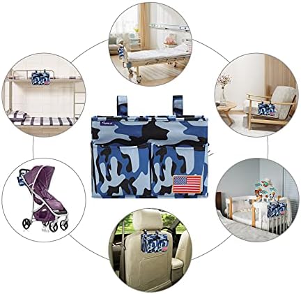 Surblue Bedside Caddy Hanging Bed Organizer Storage Bag Pocket - Image 6