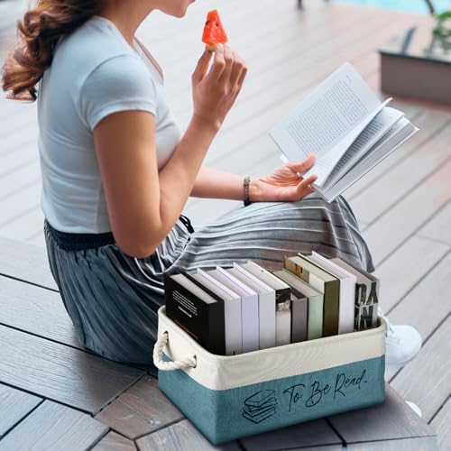 Marsui 1 Pcs TBR Basket Book Storage Bin Bookish Gifts - Image 6