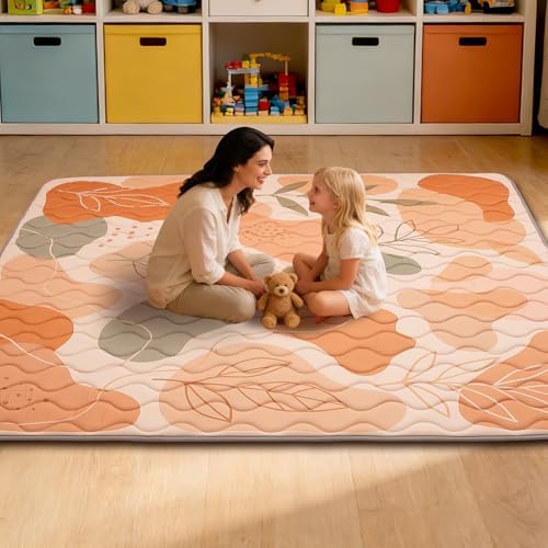 RONGFA Baby Play Mat for Floor, Playpen Mat for Toddlers Infant Kids, Machine - Image 7